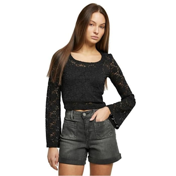 Bluse - Urban Classics - Blonde - Lange ærmer - Tætsiddende - Sort svart XXXXXL