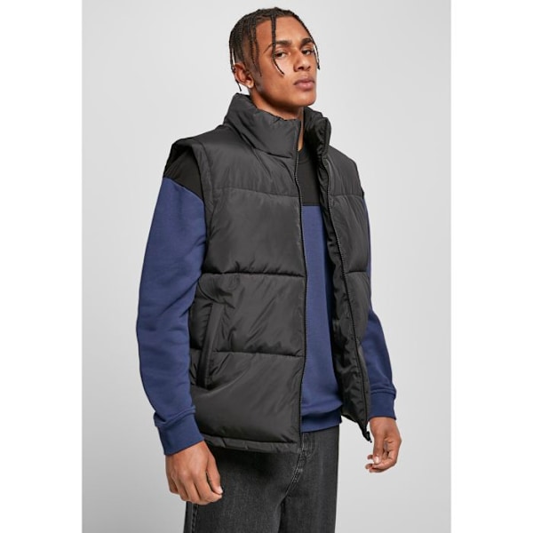 Jakke - Urban Classics - Block Puffer - Sort - Polstring - Høj krave svart/svart S