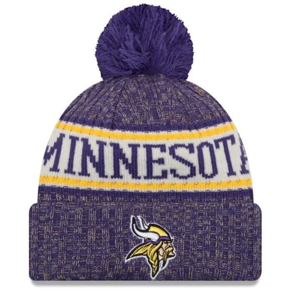 Hatt - New Era - NFL Sideline 2018 - Minnesota Vikings - Fleecefoder - Vinter Lila, gul