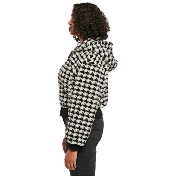 Oversize fleecejakke til kvinder Urban Classics AOP GT - sort - 2XL Svart XXXXXL
