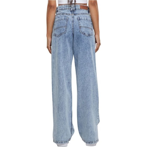 Urban Classics Naisten - Leveät Hameet Reisi-aukolla Denim Farkut Clair Tvättad 34