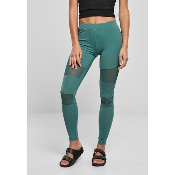 Leggings til kvinder - URBAN CLASSICS - Tech Mesh - Grøn - Optimal komfort - Bevægelighedsfrihed grön XS