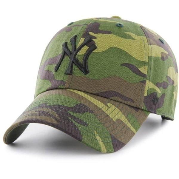 Justerbar kasket - 47 Brand - New York Yankees - Kamouflage træ - 100% bomuld - Casual stil trä camo