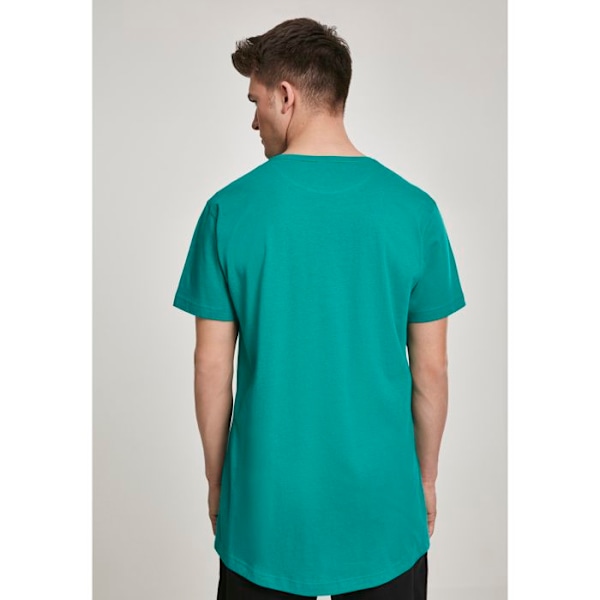 T-shirt lang - Urban Classics - FORMET - 100% bomuld - Tættilpasset - Lange ærmer flaskgrön S