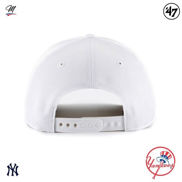 Baseball cap - New York Yankees - CLEAN UP - Hvid - Justerbar strapback - Mand Vit