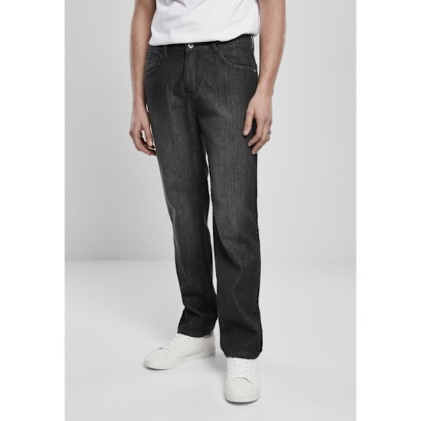Jeansbukser - Urban Classics - Løs pasform - Sort - Store størrelser - Mænd Svart 40