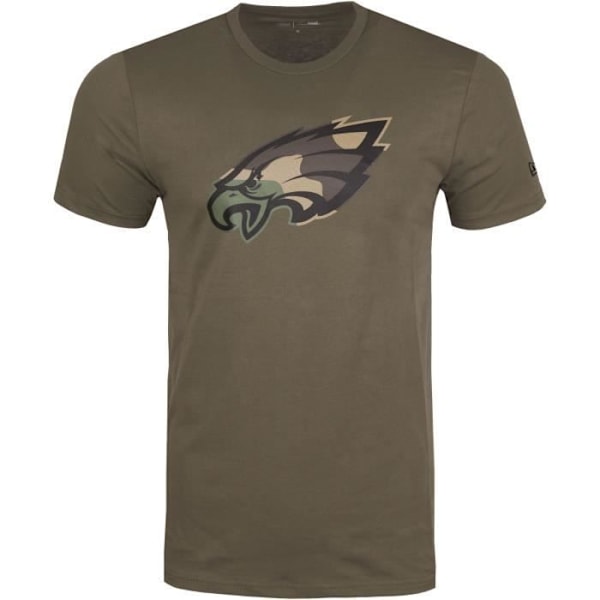 T-paita New Era NFL Fan - Philadelphia Eagles - Oliivi / Puu Camouflage - Lyhyet Hihat - Pyöreä Kaulus Philadelphia Eagles olivgrön XS
