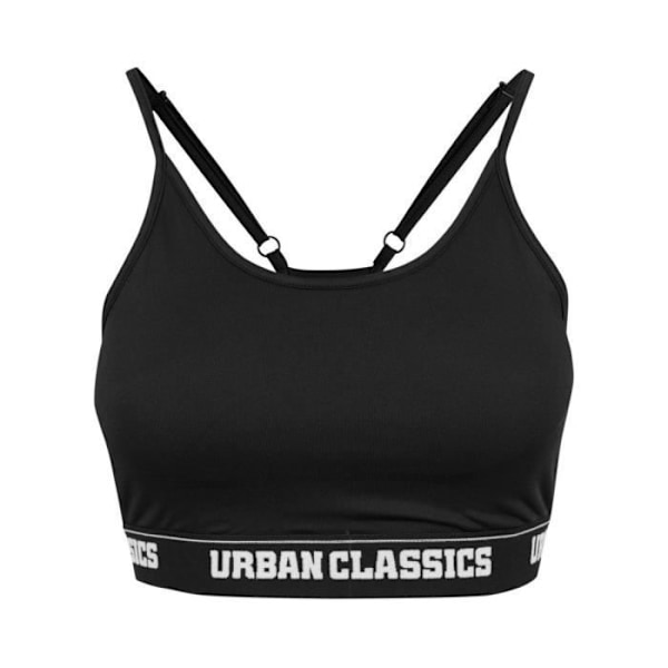 Sport-BH - Urban Classics - Svart - Justerbara band - 92% polyester - Utanumbojningar Svart M