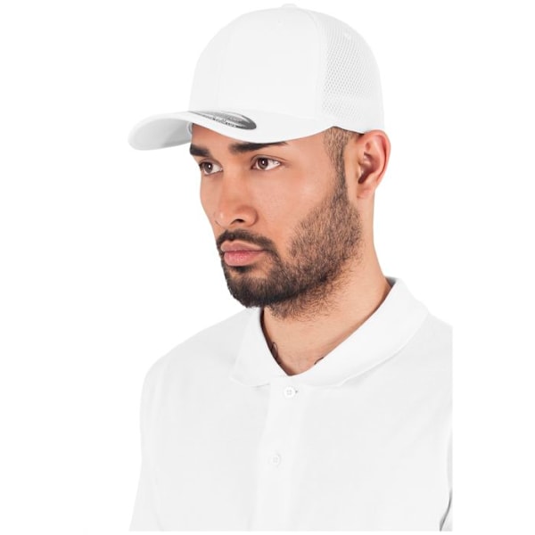 Baseball cap - Flexfit - Tactel - Komfortabel - Unisex - Forår/Sommer Vit S / M