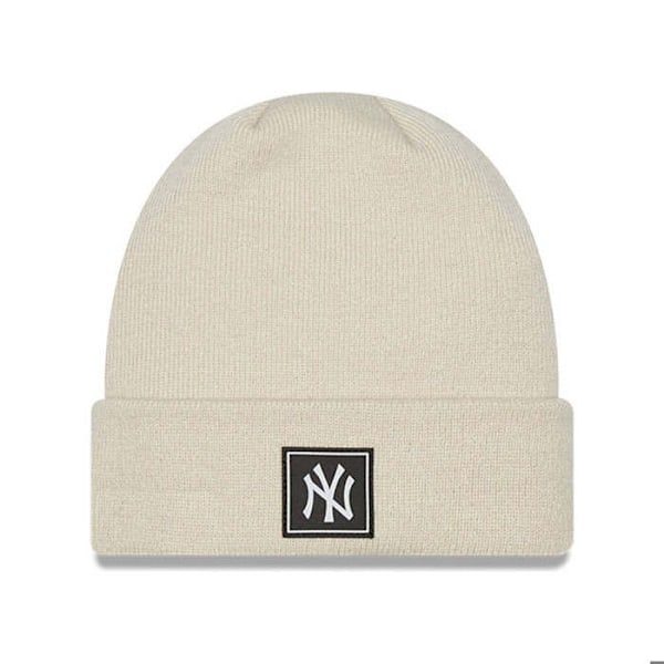New York Yankees Team Cuff Beanie - NEW ERA - 100 % akryl - Beige Beige