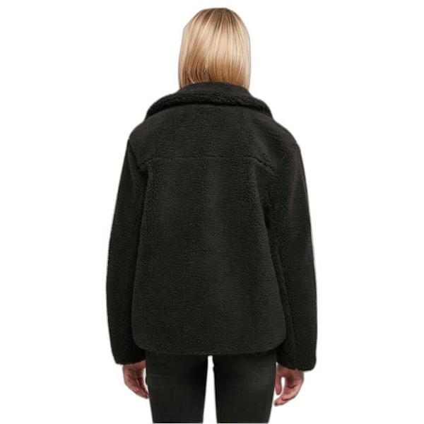 Urban Classics GT sherpa bikerjacka för kvinnor - svart - 4XL - Andas - Långa ärmar Svart XXXL