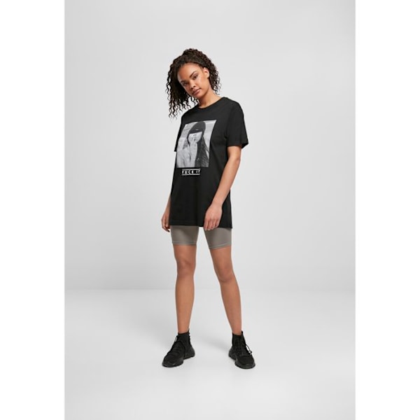 T-shirt til kvinder i store størrelser - Mister Tee - Sort - Korte ærmer - Rund hals - Regular fit svart XXXXXL