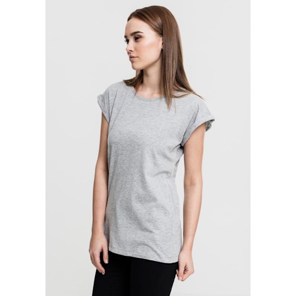T-shirt dam - Urban Classic - Förlängd - Grå - Långa ärmar - 100% bomull grå jag