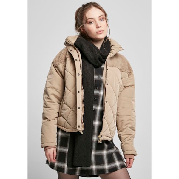 Veste til kvinder Urban Classics diamond quilt puffer oversized (GT) beige XXXXXL