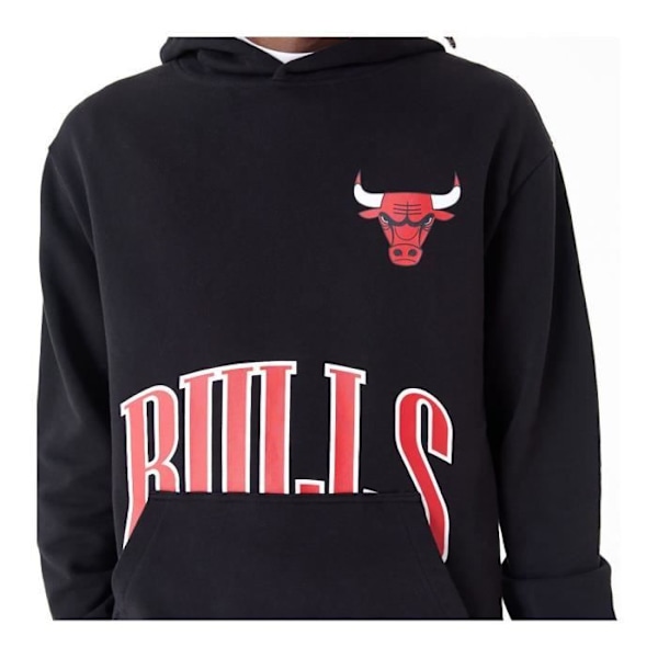 Sweatshirt til mænd New Era Chicago Bulls - Sort - Lange ærmer - Hætte. Svart jag