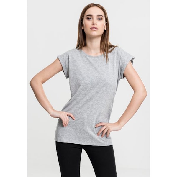 T-shirt dam - Urban Classic - Förlängd - Grå - Large - 100% bomull grå XS
