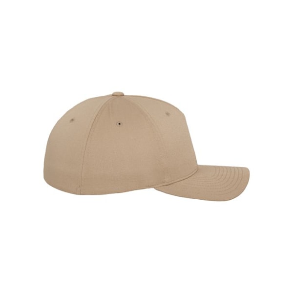 Kasket - Flexfit - 5 panel - Olivengrøn - Beige - Sommer kakigrøn S / M