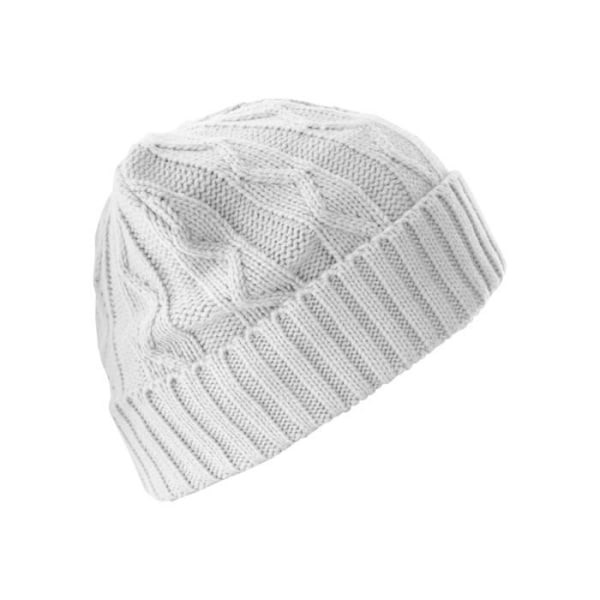 Huva - MSTRDS - Kabelklaff - Vit - 100% Polyakryl - Fodrad med fleece Vit