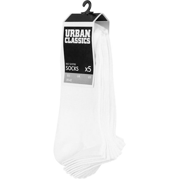 Urban Classics - NO SHOW Lyhyet sukat 5-pack Vit 39