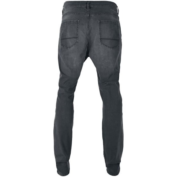 Jean - URBAN CLASSICS - Slim Fit Zip - 98% Bomuld - 2% Elasthan - Sort Svart 34/32