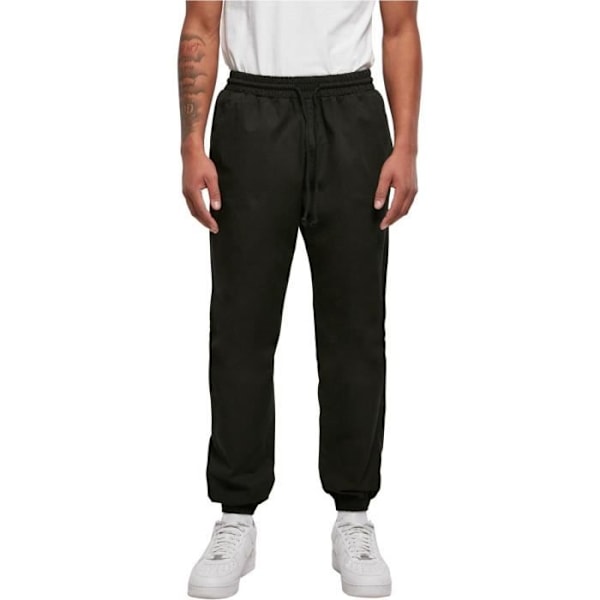 Joggingbyxor i bomullstwill - Urban Classics - Herr - Svart - Fitness - Inomhus Svart S