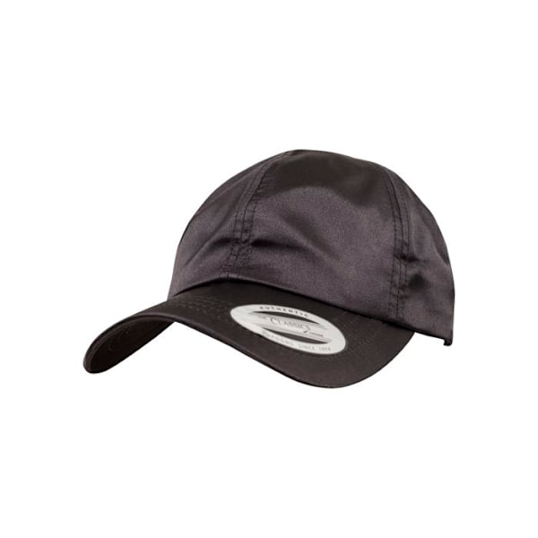 Kepa - Flexfit - Låg profil Satin - Svart - 100% Polyester - Klassisk stil svart