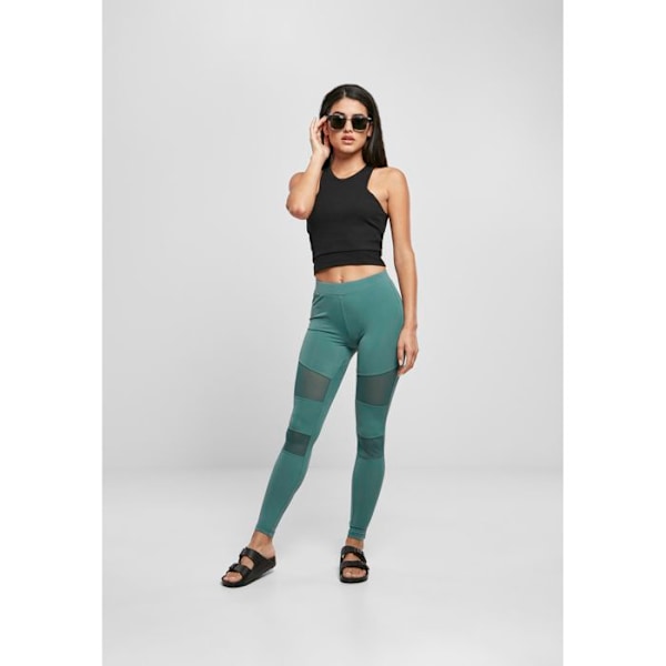Leggings til kvinder - URBAN CLASSICS - Tech Mesh - Grøn - Optimal komfort - Bevægelighedsfrihed grön S