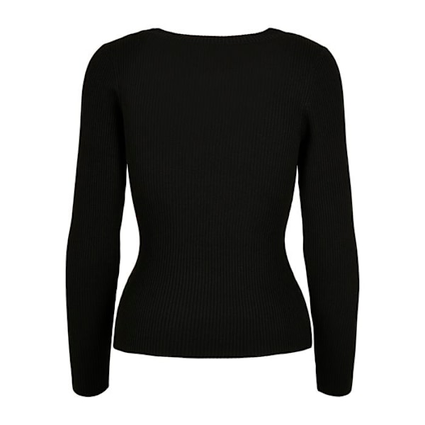 Trøje til kvinder i store størrelser - Urban Classics - Bred halsudskæring - Sort - Lange ærmer - Behagelig svart XXXL
