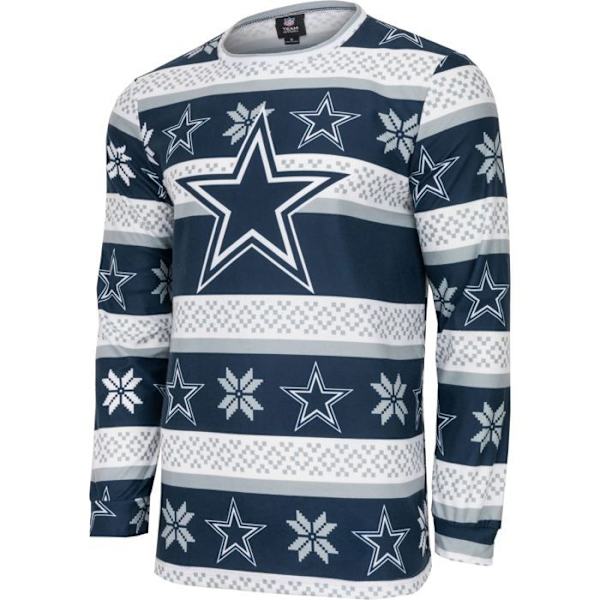 NFL-hold Vinter JULE Pyjamas Sæt skjorte og bukser Dallas Cowboys M