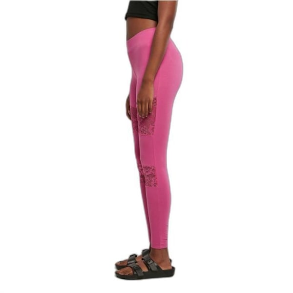 Naisten leggingsit Urban Classics Laces Inset GT - violetti - 3XL Lila XXXL