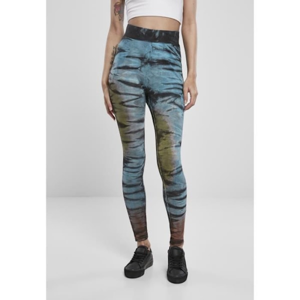 Legging Dam - Urban Classics - Tie Dye - Hög midja - Andningsbar - Vit - S