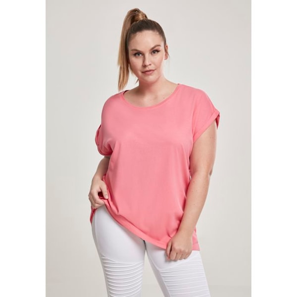 Naisten T-paita - Urban Classic - Laajennettu - Vaaleanpunainen - Suuri - 100% puuvilla rosa jag