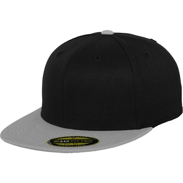 Kasket - Flexfit - 210 2-tone - Sort/grå - Polyester/elastan - Casual svart grå L/XL