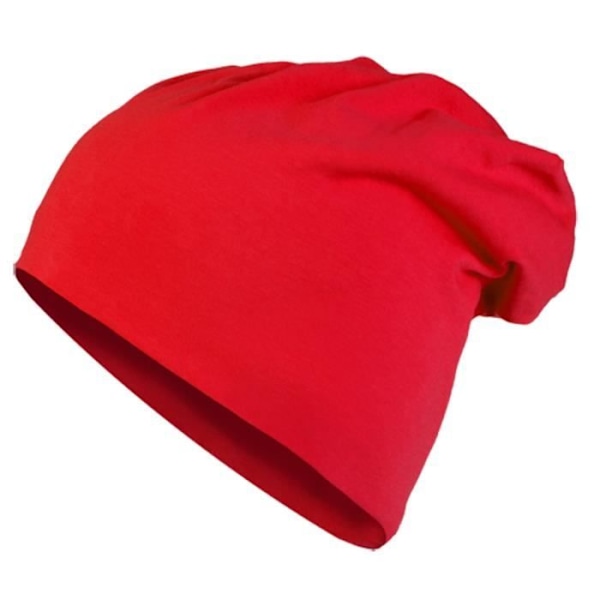 MasterDis - Lång Jersey Beanie röd