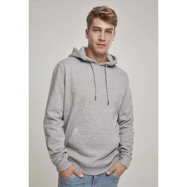 Sweatshirt - Urban Classic - Terry basic - Grå - Långa ärmar - Klassisk krage Grå XS