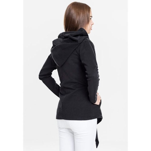 Cardigan til kvinder - Urban Classic - Basic - 2 lommer - Snøre - Molleton 300g/m² svart M