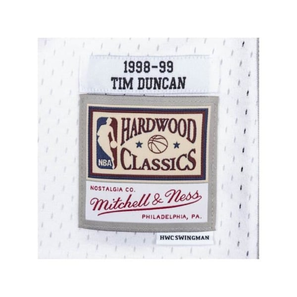 T-paita - Mitchell & Ness - Sa Spurs - Valkoinen - Normaali - Lyhythihainen Vit M