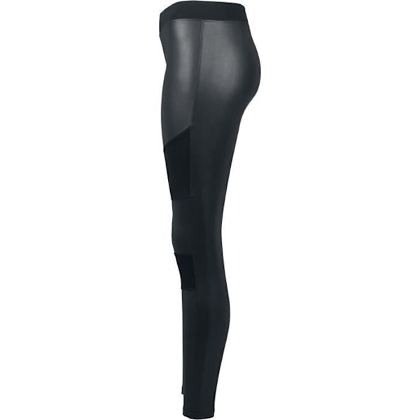 Legging Urban Classics Faux Cuir Tech naisille - Musta sort XS