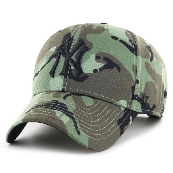 Casquette Trucker - 47 Brand - SECTOR New York Yankees - Mørk camouflage - 100% polyester - Mand Dämpad kamouflage