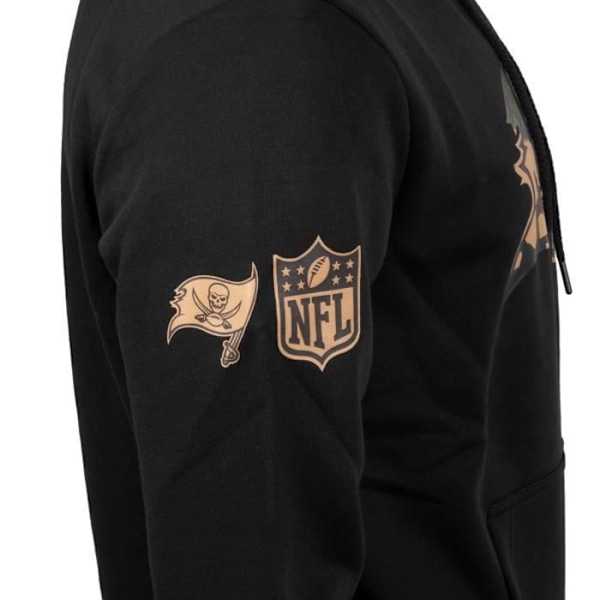 Sweatshirt med hætte New Era - NFL Tampa Bay Buccaneers sort / camo - Herre - Lange ærmer Svart / trä camo M