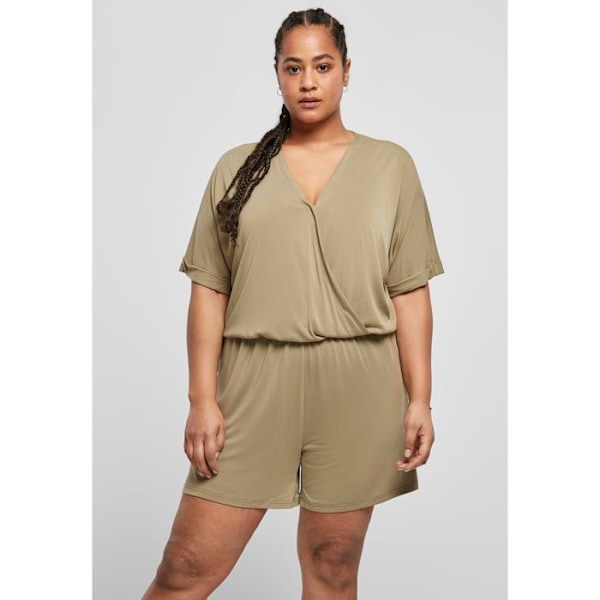 Naisten combishort - Urban Classics - Modal - Oliivinvihreä - Suuret koot - Mukava grön khaki XXXXXL