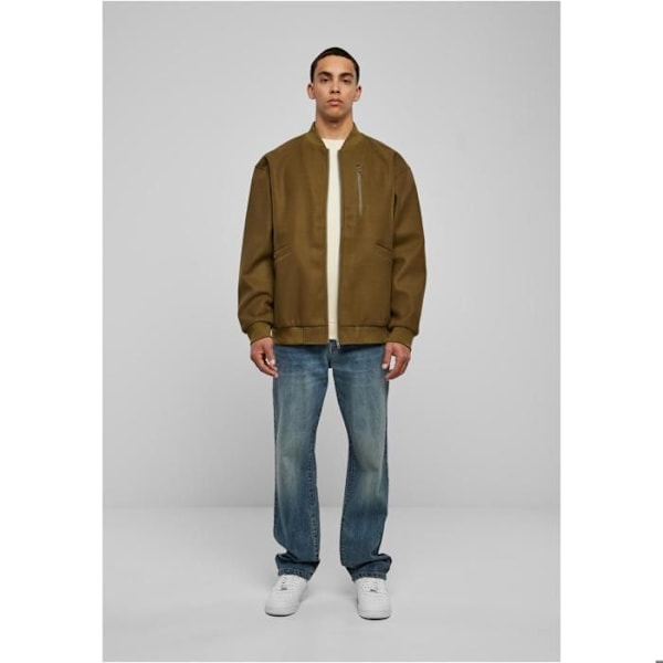 Blouson - Urban Classics - Bombardier - Polyester 100% - Oversize pasform - Lynlås lommer oliv jag