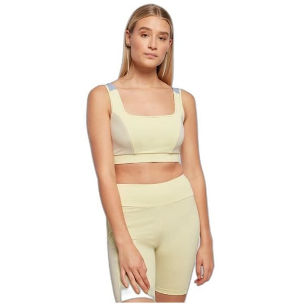 Brassière til kvinder - Urban Classics - Color Block - Gul/grøn/rosa - XL - Fitness gul/grön/rosa XL