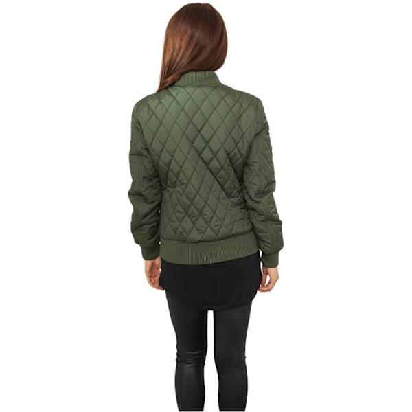 Naiselle tarkoitettu parka - Urban Classic - Diamond nailonia - 100 % polyesteria - Konepesu - Pitkät hihat oliv S
