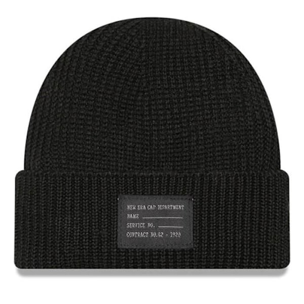 Bonnet New Era Uldblanding Kort Manskuff - NEW ERA - Kort dockerstil - Sort Svart