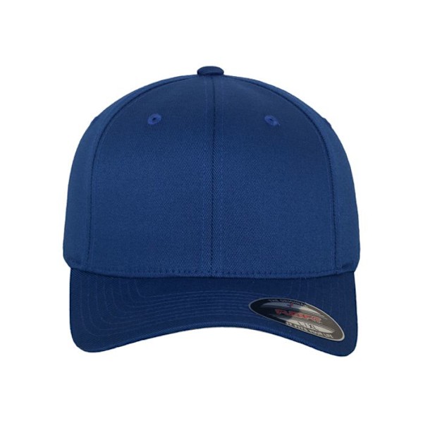 Casquette - Flexfit - Wooly Combed - Blå Royal - Unisex - Sportkläder kungsblå S / M
