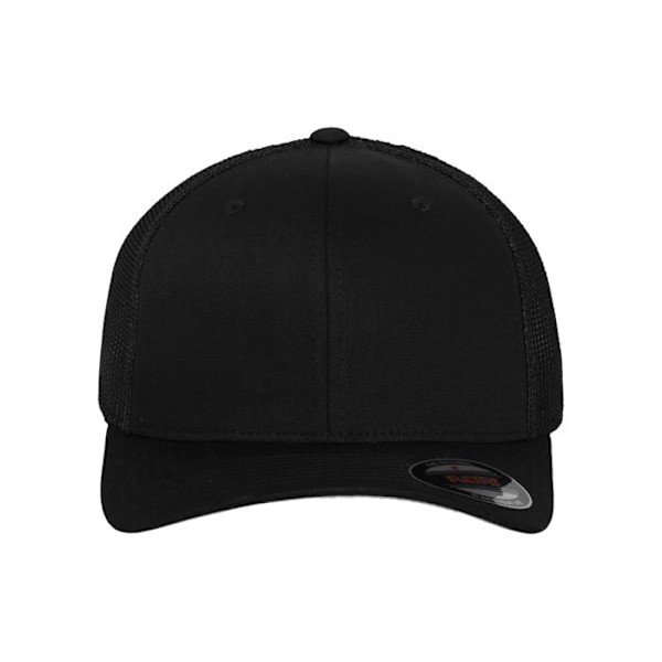 Truckerkeps - Flexfit - Svart - Comfortfit - 6 paneler - Våren/Sommaren svart S / M