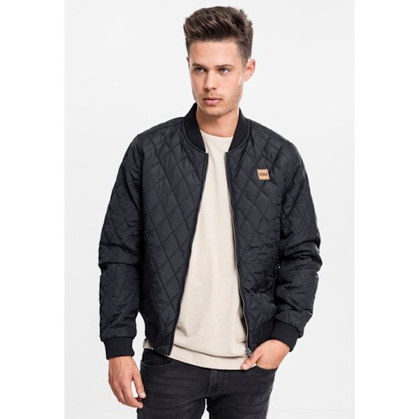 Parka - Kaupunkiklassikko - timantinylon GT - Pitkähiha blouson - 2 taskua - 100% Polyesteri svart XXXXXL
