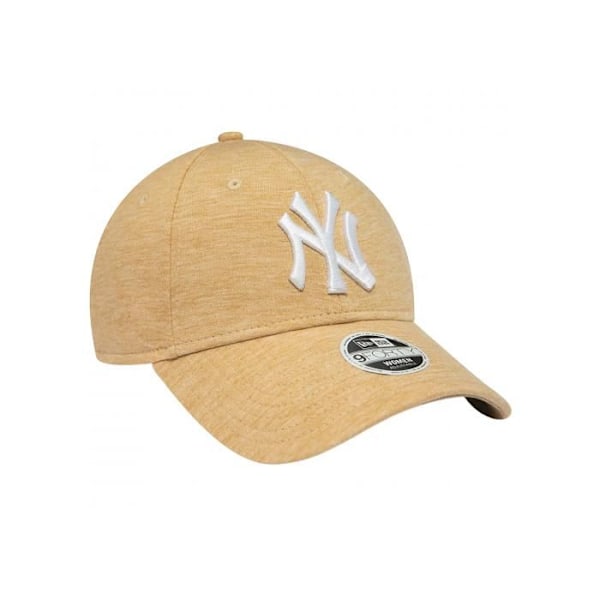 Kvinnor keps - Beige melerat - Sportkläder - Broderad logotyp - Justerbar - Mjukhet beige melerat