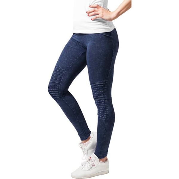 Naislegginsit - Urban Classic - Denimi - Mukautuva - Slim-malli - Kuminauha vyötäröllä indigo blå S